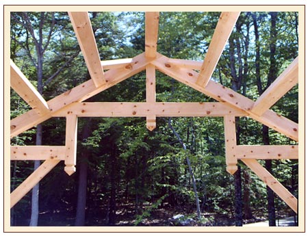 Core Timber Frame for a Hybrid House