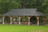 Denmark Maine Park Pavilion in Bicentennial Park